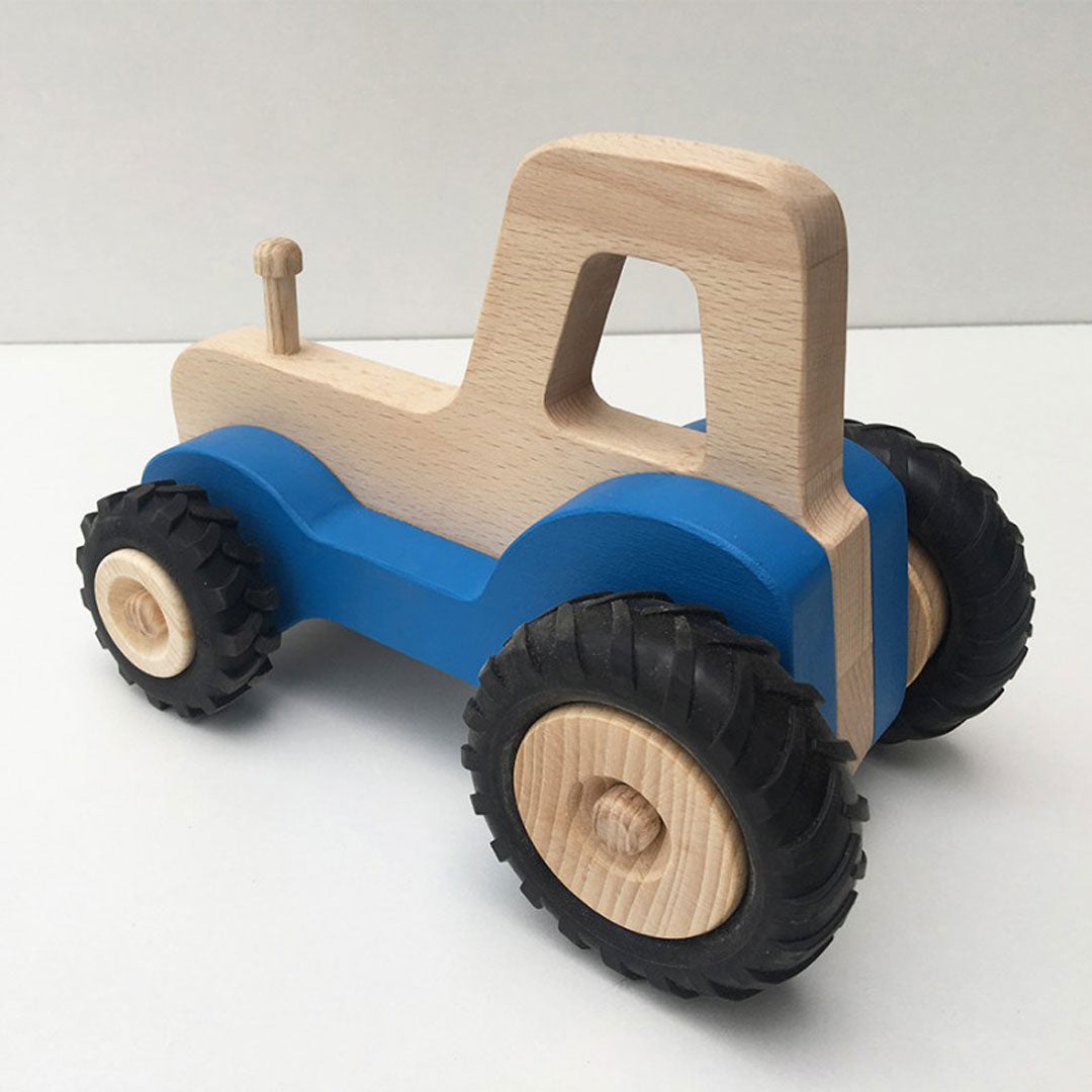 Jouet pour tout-petit en bois intemporel pour garçon, cadeau personnalisé pour  enfant, jouet de tracteur en bois avec bûches -  France