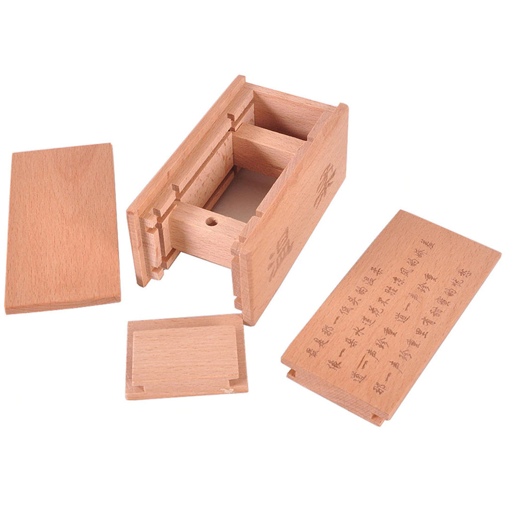 Coffre magique en bois casse-tête - Boîte magique miniature