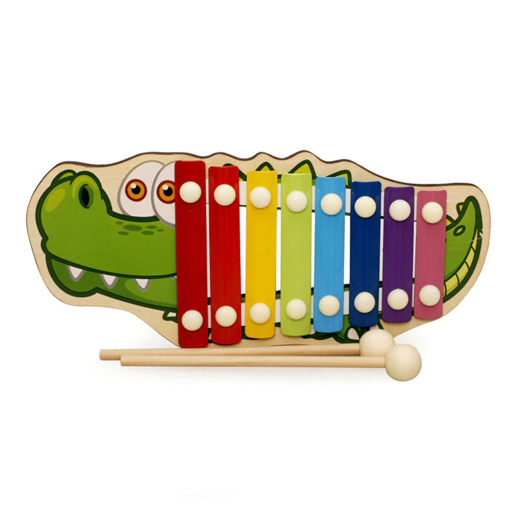 xylophone en bois crocodile