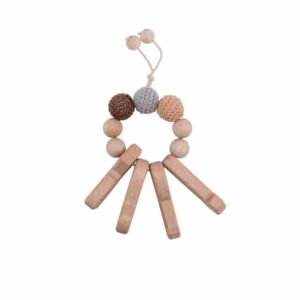 Hochet en bois pour enfants