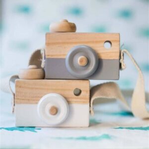 Appareil photo nordique en bois pour enfants