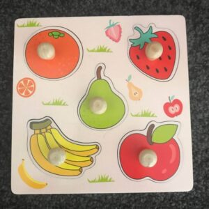 Puzzle 3D en bois, apprentissage des fruits