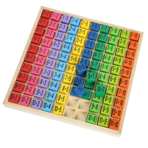 Jeu en Bois Table de Multiplication