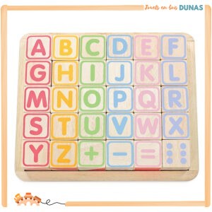 Cubes en Bois Alphabet
