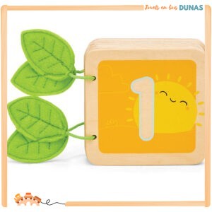 Livre en Bois pour Apprendre à Compter