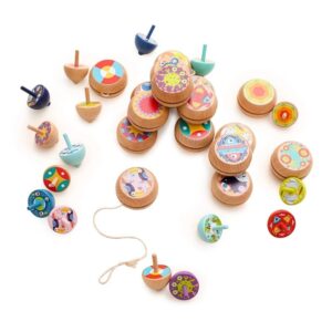 Yo-yo et Toupie en Bois