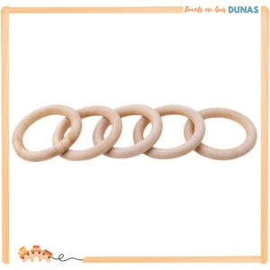 Anneaux en Bois pour Hochet