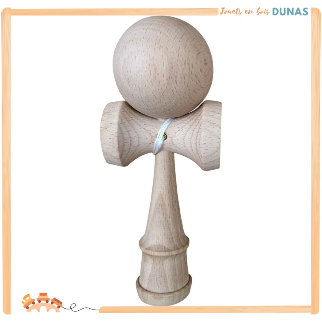 Jouet Kendama en bois de hêtre premium, améliore la coordination main-corde. Idéal pour jeux de groupe, fête d'anniversaire e - Vert - Jeux - Jouets