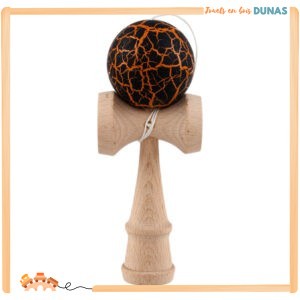 Kendama en Bois Noir Craquelé