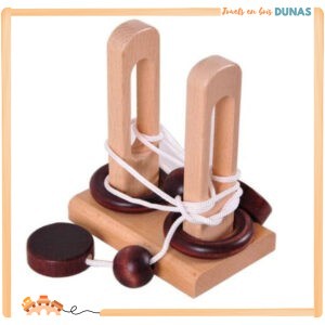 Casse-tête en Bois avec Corde