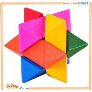 Casse-tête en Bois Étoile Multicolore