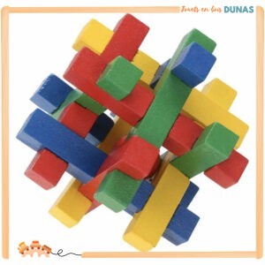 Casse-tête en Bois Multicolore