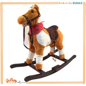 Cheval à Bascule en Bois Caramel