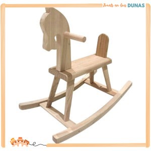 Cheval à Bascule en Bois Massif