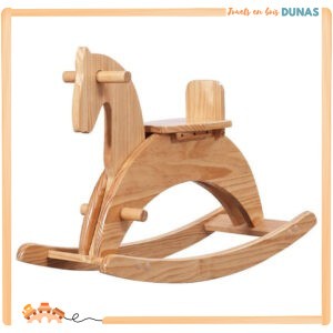 Cheval à Bascule en Bois Naturel