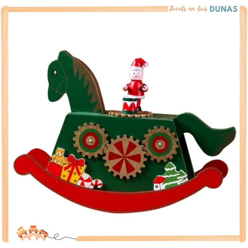 cheval-a-bascule-en-bois-noel-vert