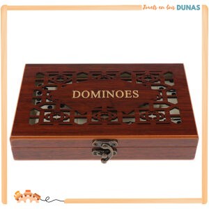 Coffret en Bois avec Dominos