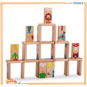 Dominos en Bois Animaux