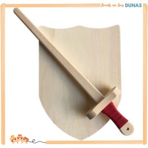 Épée et Bouclier en Bois
