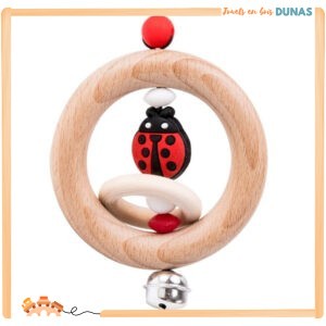 Hochet en Bois Coccinelle