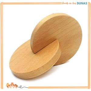 Hochet en Bois Disques Liés