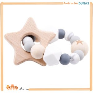 Hochet en Bois et Silicone
