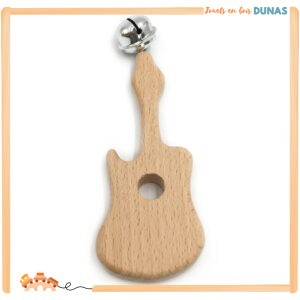 Hochet en Bois Guitare