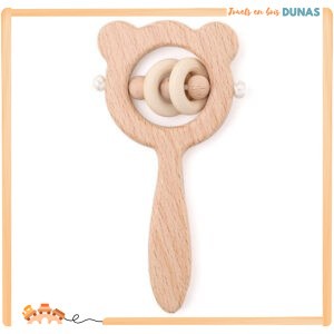 Hochet en Bois Naturel