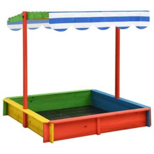 Bac à Sable en Bois Multicolore