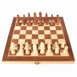 Jeu d’Échecs en Bois (30 x 30 cm)