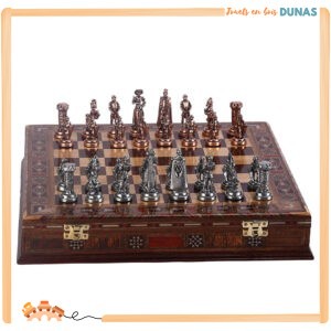 Jeu d'Échecs en Bois Artisanal