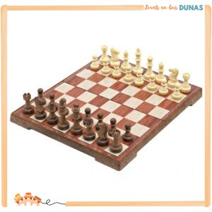Jeu d'Échecs en Bois Magnétique