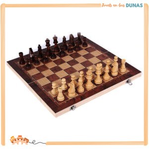 Jeu d'Échecs en Bois Pliant