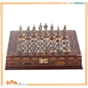 Jeu d'Échecs en Bois Romain