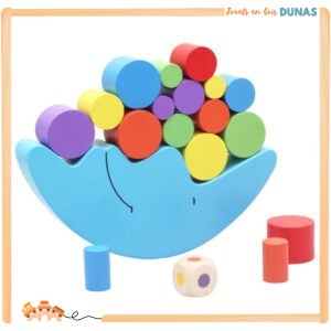 Jeu d'Équilibre en Bois Multicolore