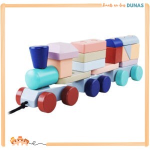Jeu de Construction en Bois Petit Train