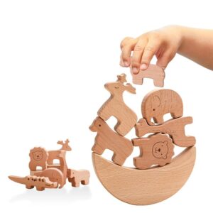 Jeu d’inspiration Montessori d’équilibre avec animaux et lune