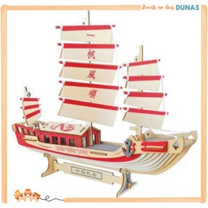 Maquette en Bois Bateau Chinois