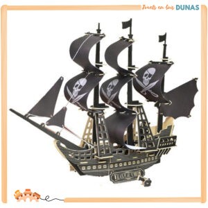 Maquette en Bois Bateau Pirate