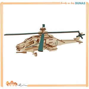 Maquette en Bois Hélicoptère