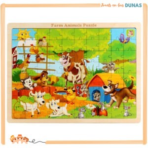 Puzzle en Bois Animaux de la Ferme