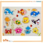 Puzzle en Bois Animaux de la Mer