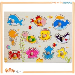 Puzzle en Bois Animaux de la Mer