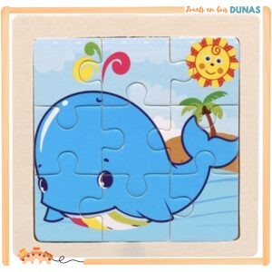 Puzzle en Bois Baleine