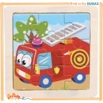 Puzzle en Bois Camion de Pompier