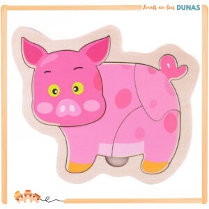 Puzzle en Bois Cochon