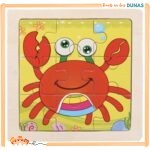Puzzle en Bois Crabe