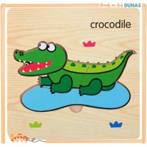 Puzzle en Bois Crocodile