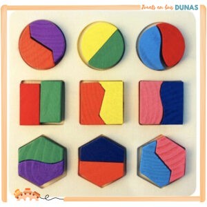 Puzzle en Bois Géométrique