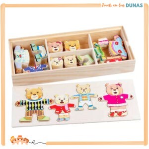 Puzzle en Bois Habits
